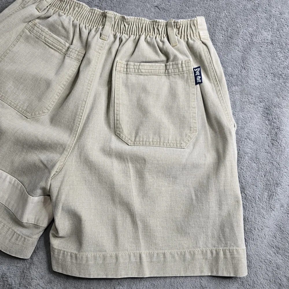 Vintage Greg Noll Oceanwear Shorts Mens XL Brown Logo Stretch 6.5